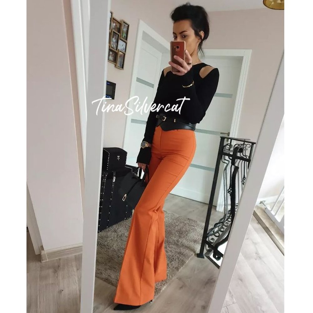LAST ONE! BLOGGER'S FAVE! Zara Flared Pants Sz XS, S, L NWT - Picture 13 of 17